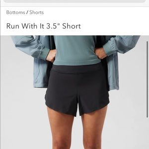 2 pairs Run with it Athleta Athletic Shorts 3.5” inseam